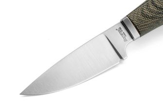 Lionsteel Nůž s pevnou čepelí s rukojetí z micarty WILLY WL1 CVG