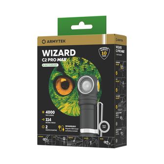 ArmyTek Wizard C2 Pro Max Magnet White LED ruční svítilna s magnetickým držákem 3720 lm 1440