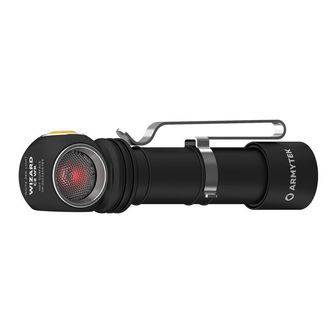 ArmyTek Wizard C2 WR Magnet Bílá a červená LED čelovka s magnetickým držákem 1100 lm výkon baterie 3 h 65 g