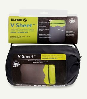 Klymit Double V Sheet Protective Cover for Carrycot, zeleno-šedý