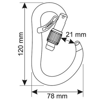 CAMP HMS Atom Belay Lock karabina