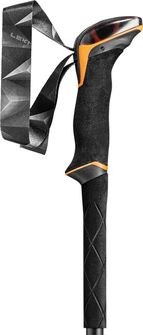 LEKI Trekingové hole Makalu Lite, oranžovo-černo-tmavě antracitové, 100 - 135 cm