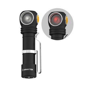 ArmyTek Wizard C2 WR Magnet Bílá a červená LED čelovka s magnetickým držákem 1100 lm výkon baterie 3 h 65 g