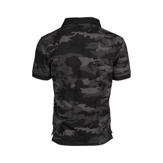 Mil-Tec TMAVÉ KAMUFLÁŽNÍ POLO TRIČKO PREWASH, dark camo