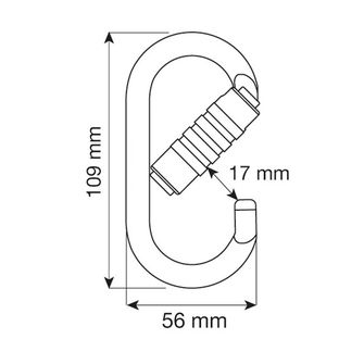 Karabina CAMP Steel Oval Pro 3Lock