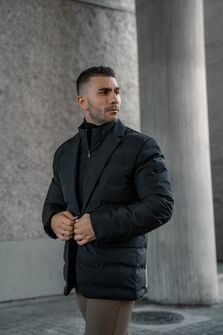 Pentagon pánská bunda ve stylu Alpha jacket, žíhaná šedá