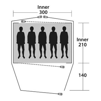 Outwell Zelt Cloud pro 5 osob
