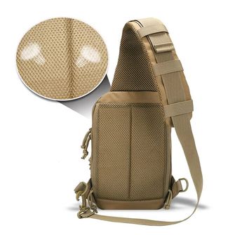 DRAGOWA TACTICAL Batoh s jedním popruhem Mike, khaki