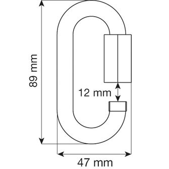 CAMP Mailers set 5ks Oval Quick Link 10 mm