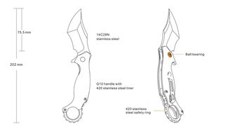 Nůž Ruike P881, černý