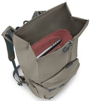 OSPREY městský batoh METRON ROLL TOP PACK,  tan concrete