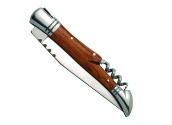 Laguiole DUB045 kapesní nůž s vývrtkou, čepel 11cm, ocel 440, rukojeť z olivového dřeva