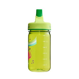 Nalgene Dětská láhev na vodu Grip-n-Gulp Sustain 0,35 l s víčkem zelená, hudební lev