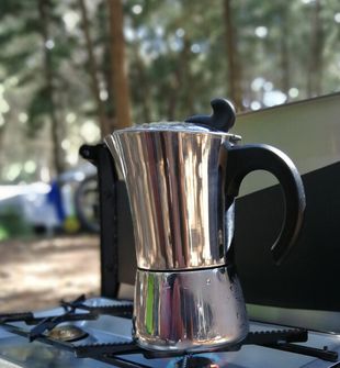 BasicNature Espresso kávovar z nerezové oceli na 6 šálků