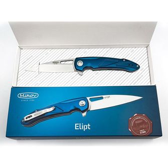 Mikov nůž Elip D2 s pojistkou a klipem, 21,5 cm