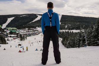 Husky Pánské lyžařské kalhoty Mitaly M modrá