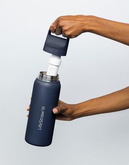 Lifestraw Go 2.0 Stainless Steel filtrační láhev 1L, bílá