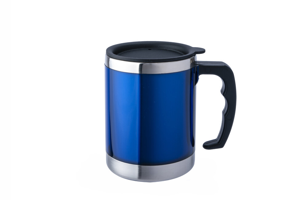 BasicNature MUG Nerezová termokádinka modrá 0,42 l