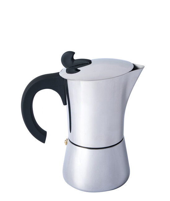 BasicNature Stainless Steel Espresso kávovar na 4 šálky