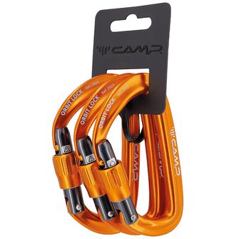 Karabina CAMP Orbit Lock 3 Pack, oranžová