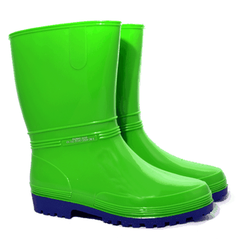 Demar Dámská gumová pracovní obuv RAINNY, neonově zelená