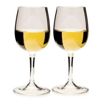 GSI Outdoors Sada 2 plastových skládacích sklenic na bílé víno Nesting 2 × 275 ml
